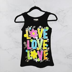 **3 For $11.00***Beeposh Melissa & Doug Small Tank top Peace Love